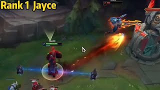 Rank 1 Jayce This Jayce Mechanic is so CLEAN！ [upl. by Allrud]