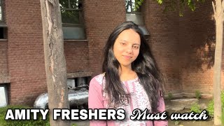 Amity University freshers must watch 🏫 Amity Noida  Apra Yadav [upl. by Mitinger]