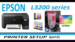 Epson CISS Ecotank L3250 L3251 L3256 ET2810 Setup part2 Printer Setup and Copy Test [upl. by Duong]