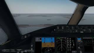 XPlane 11  787 Landing Into BOS 33L  Gorgeous Arrival xplane11 magknight787 [upl. by Demetria655]