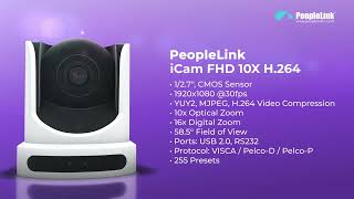 PeopleLink  iCam FHD 10X H264 [upl. by Nnovahs]