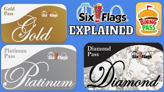 Six Flags 2023 Season Passes EXPLAINED [upl. by Attesoj]