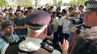 🚨 Police show of authority at Speakers Corner LONDON [upl. by Mak521]