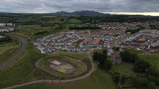 Danderhall Shawfair Bellway development Drone footage from MA2 [upl. by Wylde]