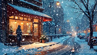 Relaxing Snowy Day In The City 4  Snowstorm Sounds [upl. by Anahtor]