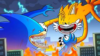 SHIN SONIC vs SHIN TAILS Cartoon Animation [upl. by Anirehtac]