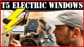 How to VW T5 Fitting Electric Windows  Auto Closure Sesame Upgrade Campervan Conversion Vanlife [upl. by Sergent602]