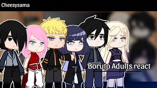 Boruto Adults react to Boruto Two blue vortex timeskip [upl. by Blanca]