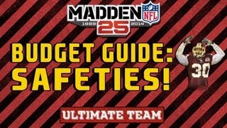 Madden 25 Budget Safeties Best and CHEAPEST SS and FS in MUT 25 [upl. by Galliett]