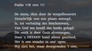 Psalm 118 vers 7 11 en 14  De HEER is mij tot hulp en sterkte [upl. by Jessalin]