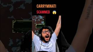 CARRYMINATI SCAMMED 😱 carryminati carryislive shorts trending games scammer [upl. by Novat]