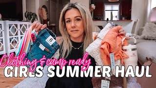 GIRLS SUMMER CLOTHING HAUL 2023 ZARA JAMIE KAY TARGET amp MORE KIDS CLOTHING HAUL Tres Chic Mama [upl. by Ttocserp]