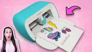 ZELF STICKERS MAKEN MET DIT TOFFE APPARAAT  Printen En Knippen Met Cricut DIY [upl. by Helsie]