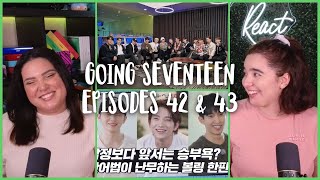 ALL 13 OF THEM OMG 😅 😂 Reacting to GOING SEVENTEEN EP42 amp 43 SVTSIDE OUT Ⅱ  Ams amp Ev React [upl. by Norramic]