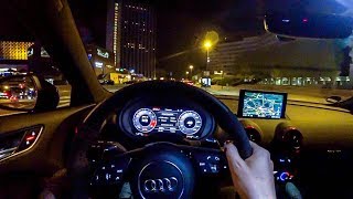 2018 Audi RS3 Sportback NIGHT POV DRIVE  Nice 5 Cylinder Sounds  Lets Drive [upl. by Arakihc]