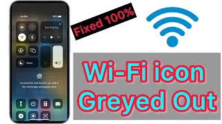 How to Fix WiFi icon Greyed Out on iPhone in iOS 1721 [upl. by Auqinimod]