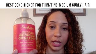 Best Conditioners For ThinFine to Medium Curly Hair [upl. by Ahsetal]