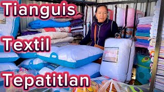 Tianguis textil Tepatitlan Jalisco El más Barato cobijas cobertores edredones sabanas Almoadas [upl. by Llenor287]