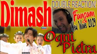 DIMASH  OGNI PIETRA Olympico  Fancam amp Sochi 2019  Rock Musician DOUBLE REACTION [upl. by Wun]