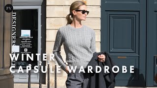 Your Guide to a Chic Winter Capsule Wardrobe  Parisian Vibe [upl. by Erle73]