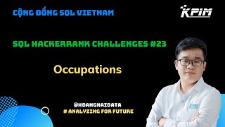 SQL HackerRank Challenges 23  Occupations [upl. by Noivert]