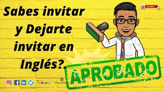 🔴Top 10 MANERAS para INVITAR o RESPONDER a Una Invitación en INGLÉS Shorts [upl. by Agon217]