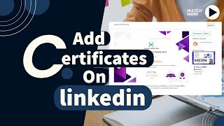 How to upload ecertificates in LinkedIn [upl. by Arraes]