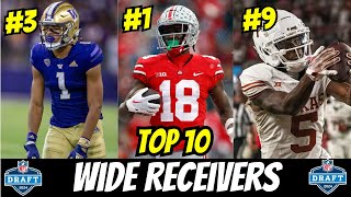 2024 NFL Draft WR Rankings  A Once In A Lifetime Class [upl. by Nauqat]