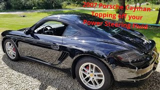 2007 Porsche Cayman 987 Steering Fluid Topoff [upl. by Rozelle673]