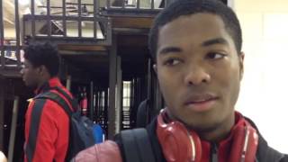 Boys basketball interview Kingsways Marcus Robinson Jan 8 2015 [upl. by Barbaraanne]