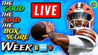 Using Week 8 to CRUSH Week 9 LIVE QA  FULL Weekly Recap  Fantasy Football 2024 [upl. by Muncey477]