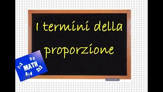 I Termini della proporzione [upl. by Ruffo]