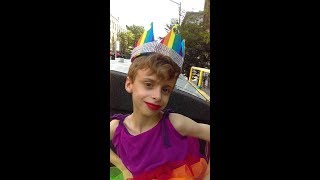 Desmond is Amazing 10Year Old Drag Kid Dancing His Heart Out at Brooklyn Pride 2017 [upl. by Wallack]