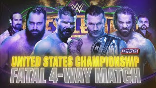 Bobby Roode vs Randy Orton vs Jinder Mahal vs Rusev  US Championship Match WrestleMania 34 [upl. by Fanchan]