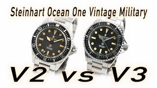 Steinhart Vintage Military V2 vs V3  Full HD ENGLISH [upl. by Hepzi]