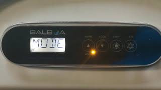 How to changes modes  ready  rest  on the Balboa TP400 control panel by Hot Tub Suppliers [upl. by Oriana]