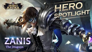 Zanis  Hero Spotlight Garena AOV Arena Of Valor [upl. by Eniamrehc]