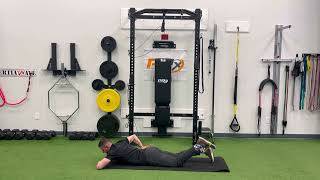 Prone Hamstring Curl with Band [upl. by Eseilanna]