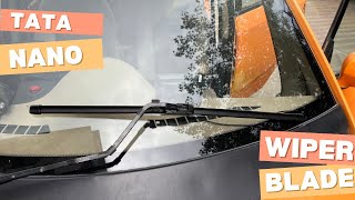 how to change nano car wiper blades  tata nano wiper change  टाटा नैनो का वाइपर ब्लैड बदले [upl. by Arber]