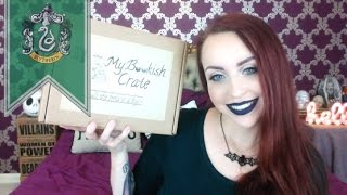 My Bookish Crate House Pride unboxing  SLYTHERIN [upl. by Dona868]