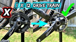 CHEAP 1X12 DRIVETRAIN EASY CONVERTION MTB [upl. by Hutton125]