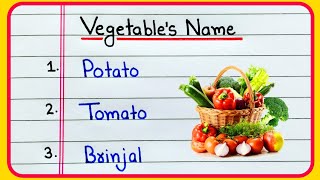 Vegetables name  Vegetables name in English  Sabjiyon ke naam English mein  Vegetable name [upl. by Cann]