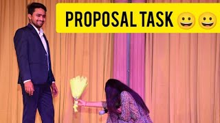 funny proposal task junior amp senior FRESHER PARTY RUHS NURSING COLLEGE JAIPUR [upl. by Nairda]