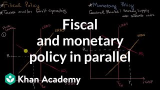 Fiscal and monetary policy in parallel  AP Macroeconomics  Khan Academy [upl. by Ridan]