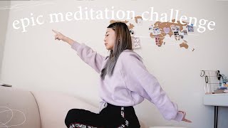 I did a 40 day meditation challenge 😳 vlog  lessons [upl. by Nwahsal]