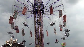 Aeronaut Hoefnagels Kettenflieger Premiere Cranger Kirmes 2019 Fahrgeschäft Neuheit [upl. by Arleen]