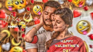 💙Valentines day Whatsapp status tamil 🖤😘 lovers day Whatsapp status😍 💯True love🤗 love trending [upl. by Eimmelc]