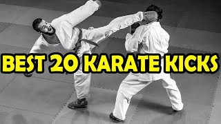 kumite Top 20 Best Karate Kicks [upl. by Auqcinahs]