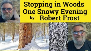 🔵 Robert Frost Stopping in Woods on a Snowy Evening by Robert Frost  Analysis Explanation Reading [upl. by Ociram392]