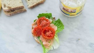 Smoked Salmon Sandwich Recipe [upl. by Irakab240]